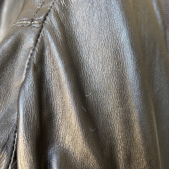 Nicole Miller New York black leather zip front jacket - Picture 6 of 6